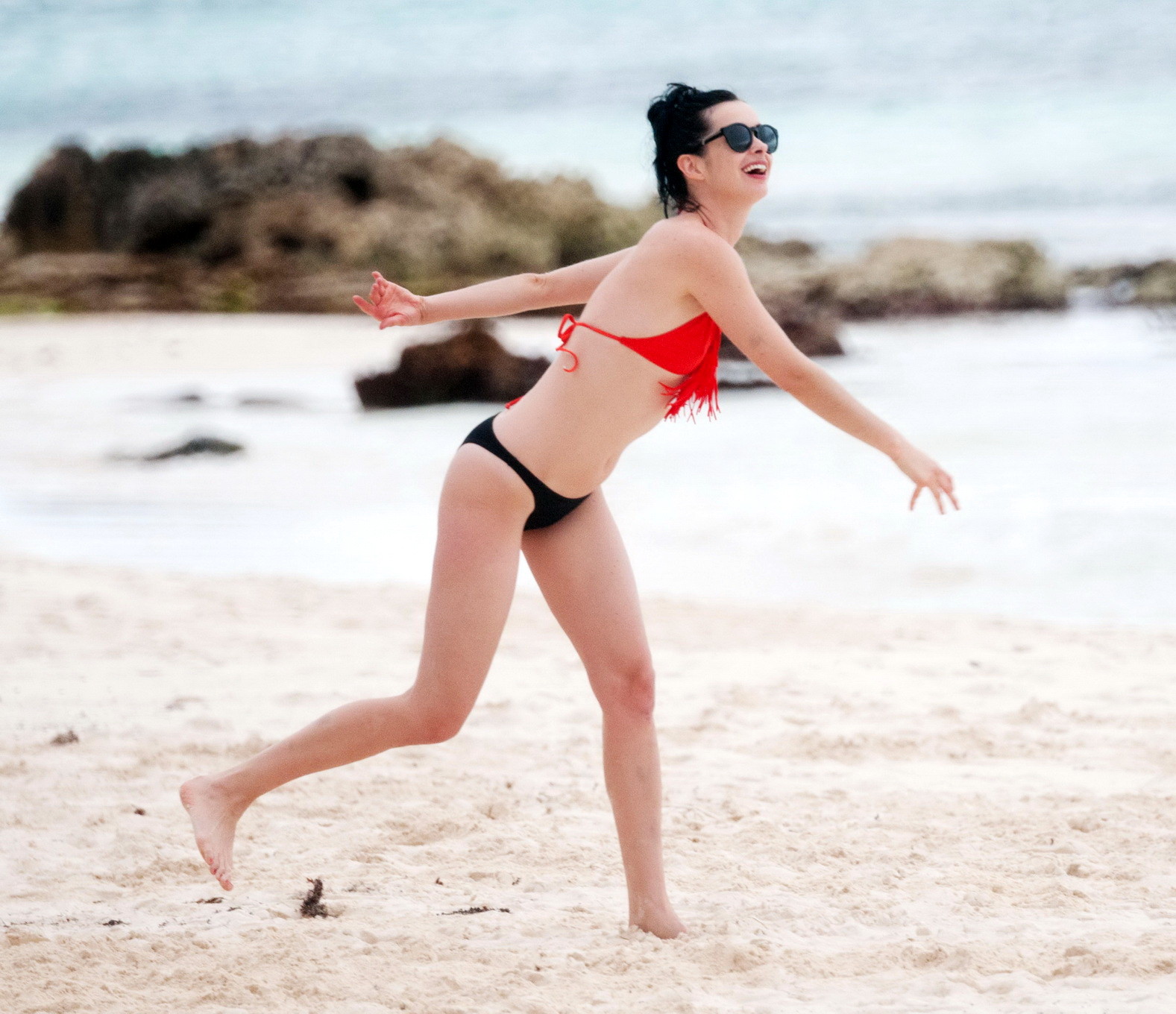 Krysten Ritter wearing bikini on a beach in Quintana Roo #75211698