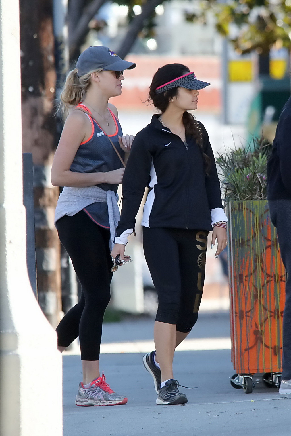 Vanessa Hudgens wearing sports bra and leggings out for a hike in Los Angeles #75208170