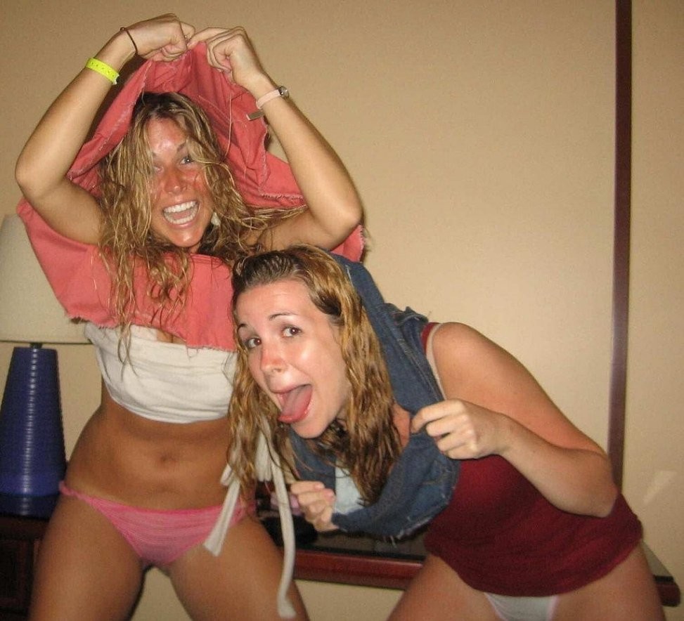 Wasted Party College Girls Flashing Perky Tits #76399927