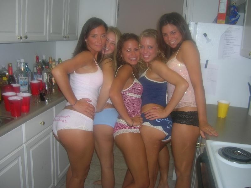 Wasted Party College Girls Flashing Perky Tits #76399953
