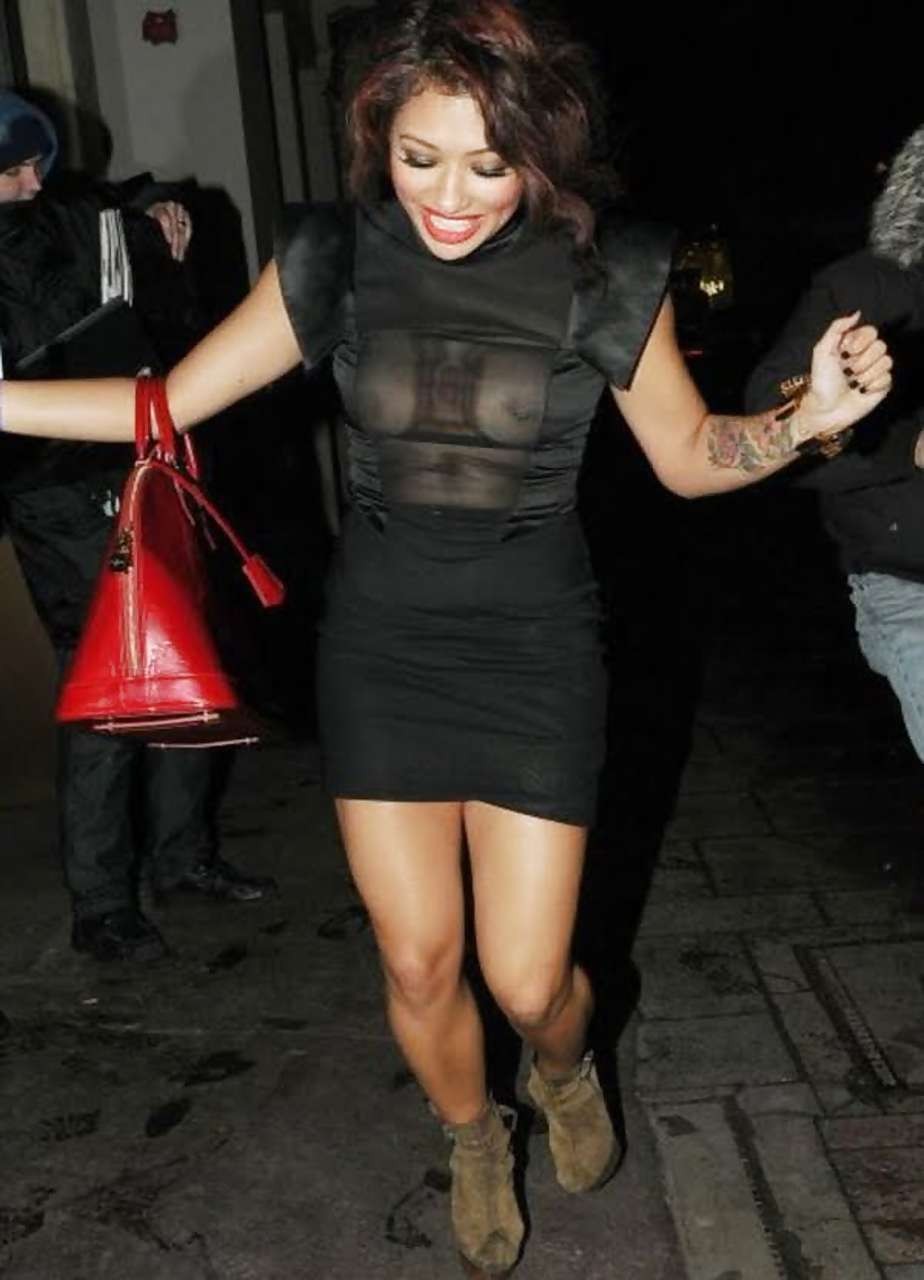 Vanessa White showing her big boobs in see thru dress paparazzi pictures #75284133