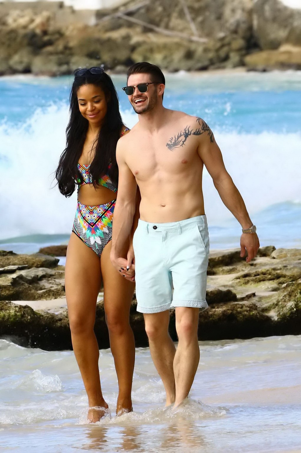 Sarah Jane Crawford shows off her seductive curves in a colorful swimsuit at the #75176826