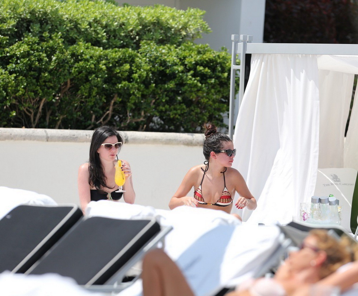 Selena Gomez showing off her bikini body poolside in Miami #75232874