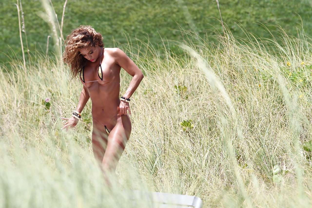 Jennifer Nicole Lee showing her great ass in micro bikini and thong paparazzi pi #75302684