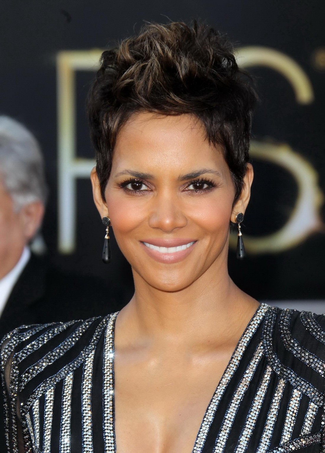 Busty Halle Berry showing cleavage at the 85th Oscars and Vanity Fair Oscar Part #75240717