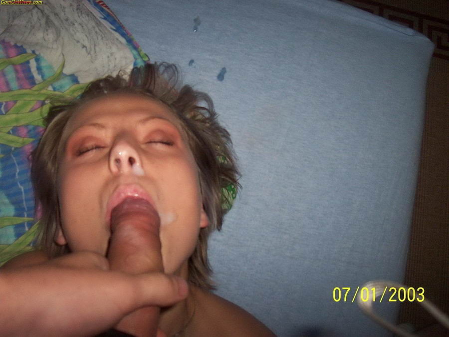 Real amateur wives sucking down hot cum #68500808