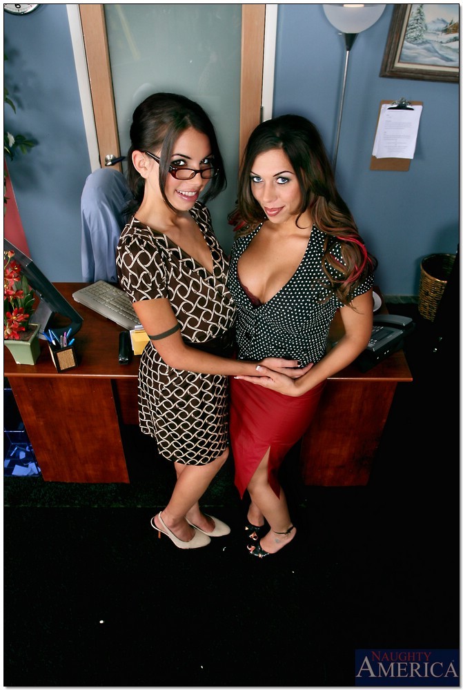 Two gorgeous office girls fuck up their job so the fuck the boss to make up for  #71149961