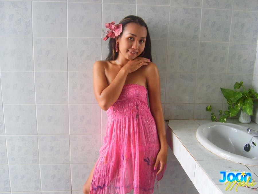 Thai teen girl in bathroom #69969541