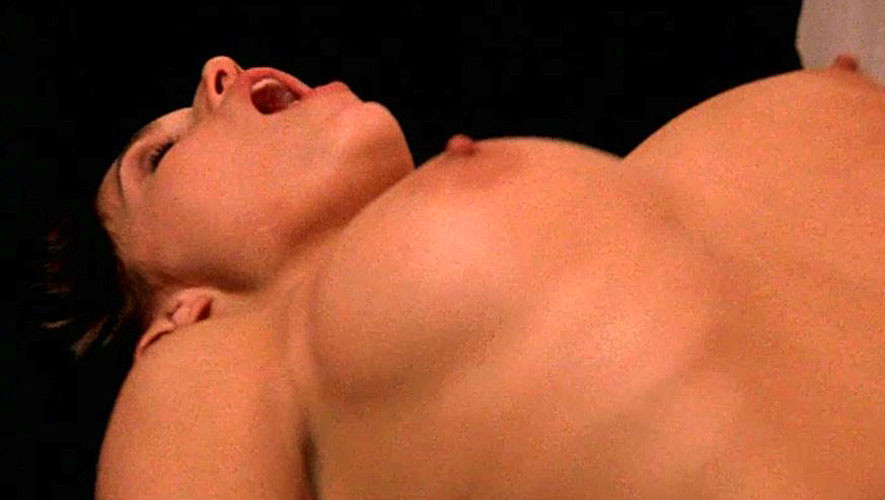 Amanda Righetti showing her nice big tits in nude movie caps #75394929