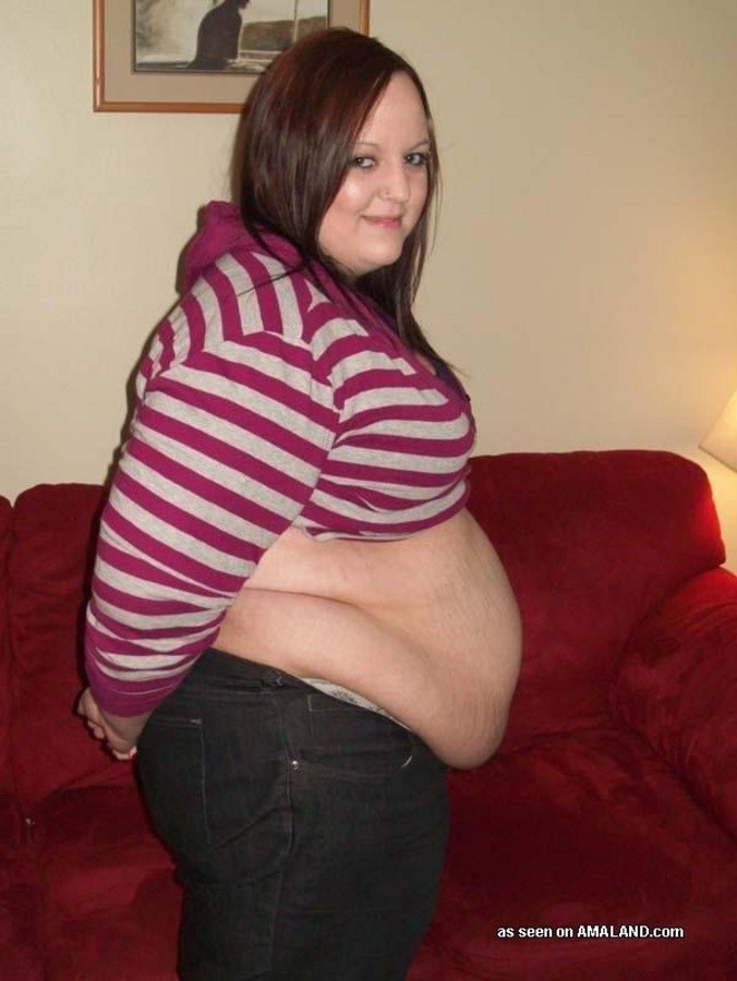 Gallery of a BBW with a big belly posing for the camera #67636776