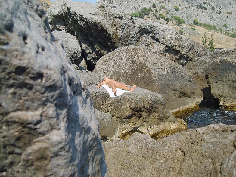 She's not shy about exposing herself at the beach #72254329