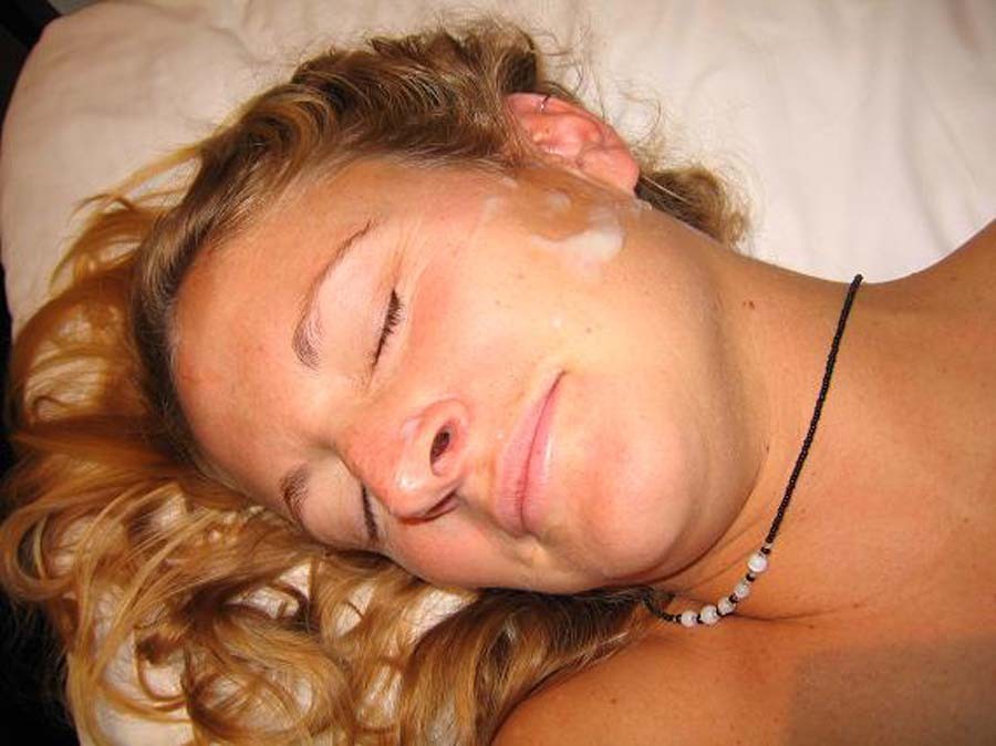 Real amateur girlfriends taking warm facials #75843029