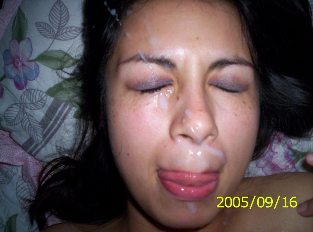 Real amateur girlfriends taking messy facials #75894774