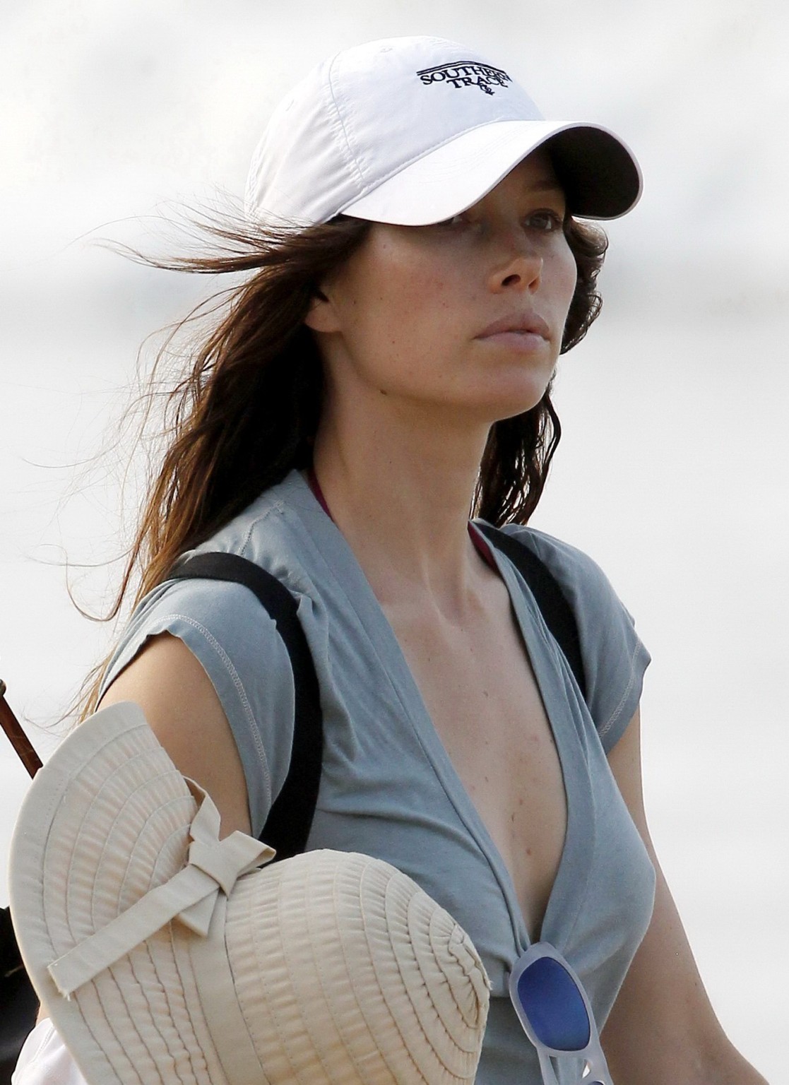 Jessica Biel showing booty  pokies at the beach in Puerto Rico #75259107
