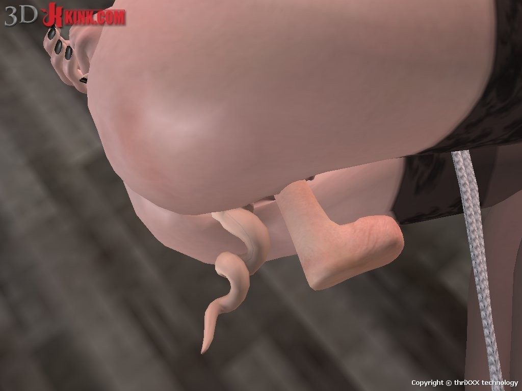 Hot BDSM sex action created in virtual fetish 3d sex game! #69630599