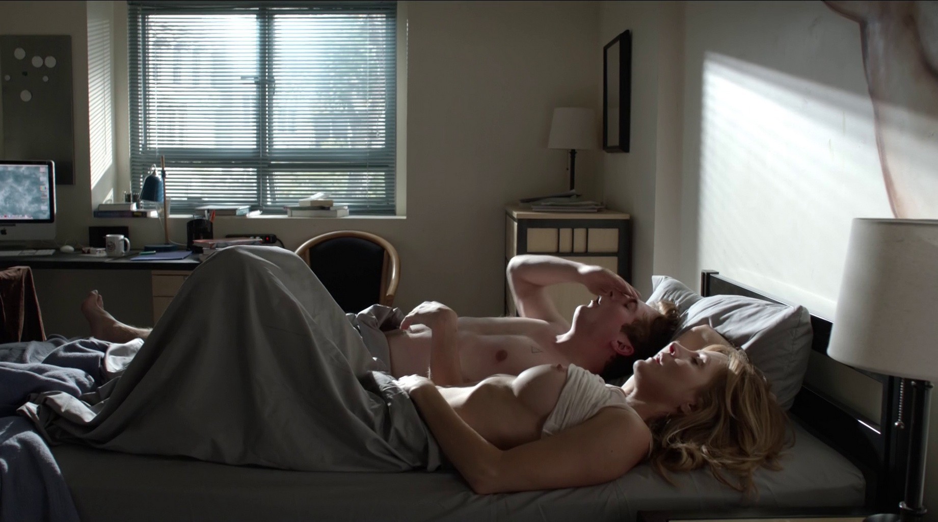 Sasha Alexander fully naked riding a guy in Shameless #75168615