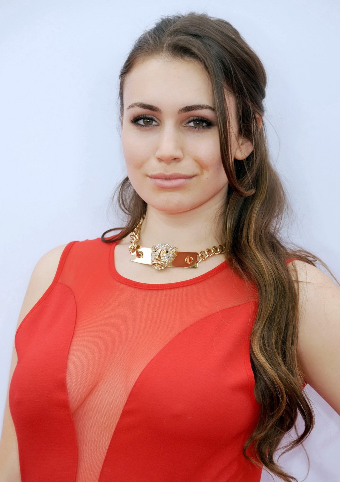 Busty Sophie Simmons showing pokies  cleavage at the 'RED 2' premiere in LA #75224749