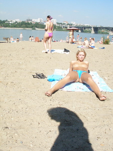 Amazing shots of a gorgeous nudist babe sunbathing #72253295