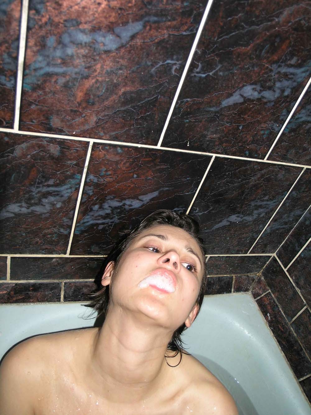 Heavy chested babe plays around with her BF until he cums on her face #75875572