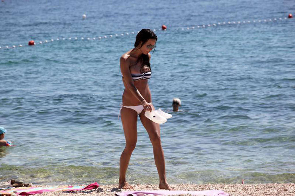 Nina Moric showing her great ass in bikini and her nice tits #75341690
