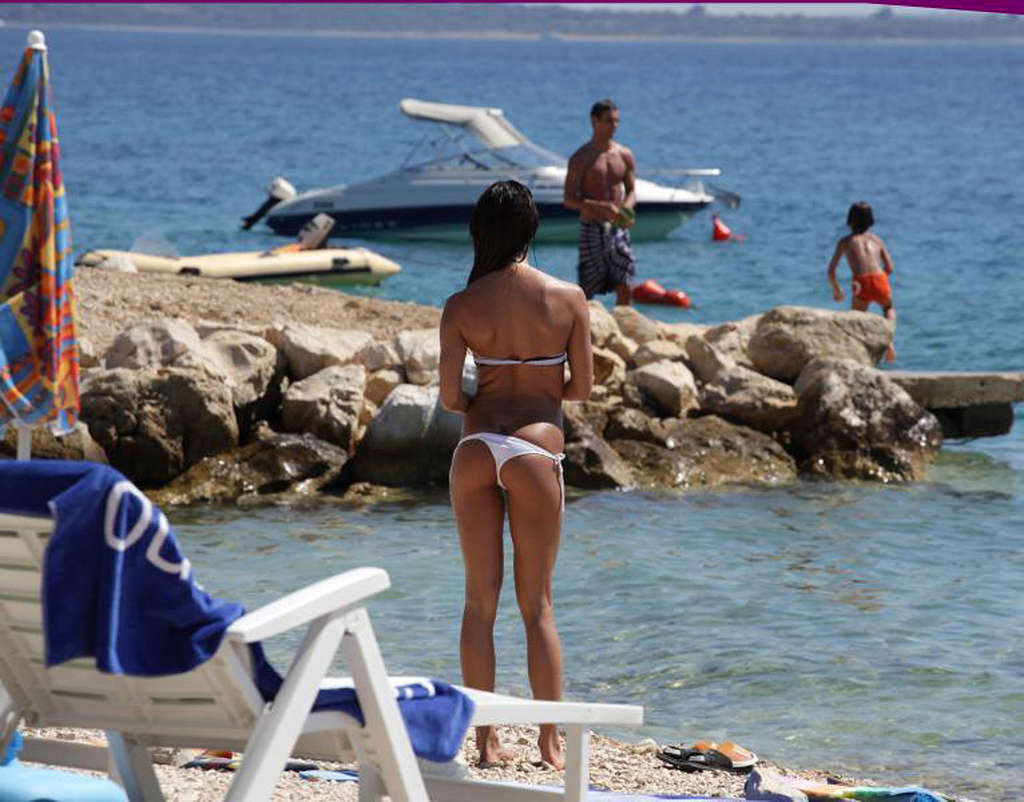 Nina Moric showing her great ass in bikini and her nice tits #75341708