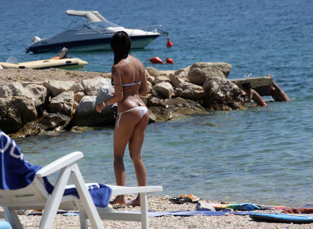 Nina Moric showing her great ass in bikini and her nice tits #75341718
