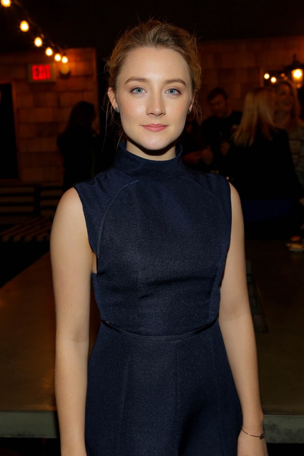 Saoirse Ronan busty and leggy wearing purple mini dress at How I Live Now premie #75213833