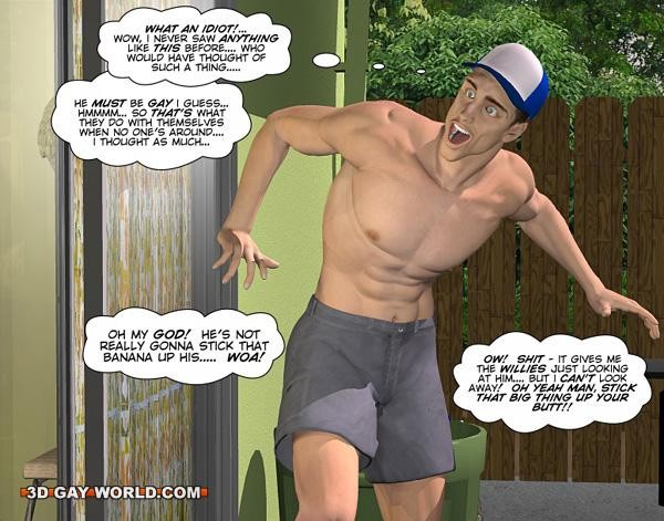 Nerdy frat-boy Joey's sexual awakening: 3D gay comic story #69429450