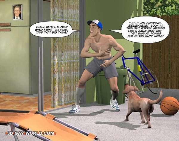 Nerdy frat-boy Joey's sexual awakening: 3D gay comic story #69429464