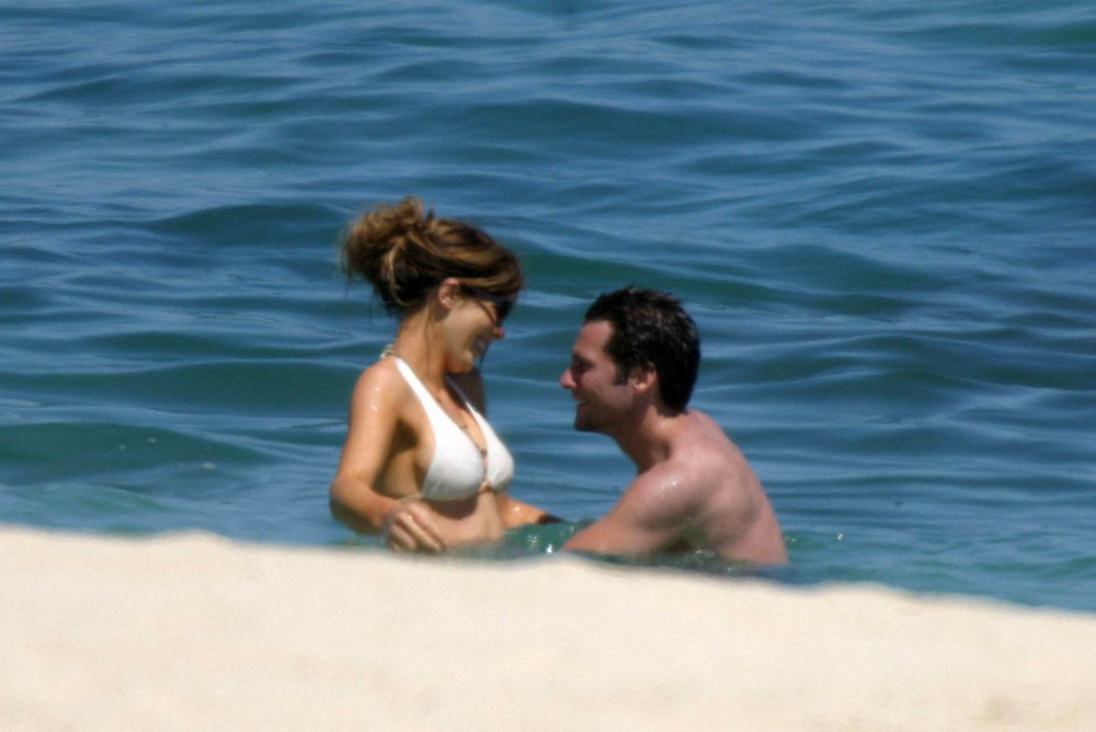 Kate Beckinsale in bikini on beach and posing #79486980