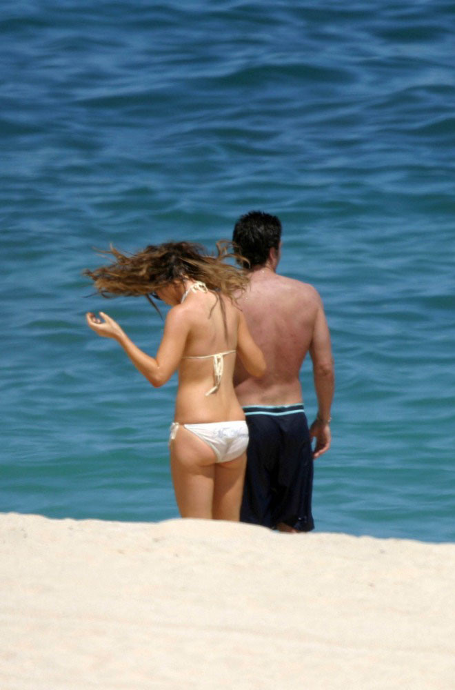 Kate Beckinsale in bikini on beach and posing #79486981