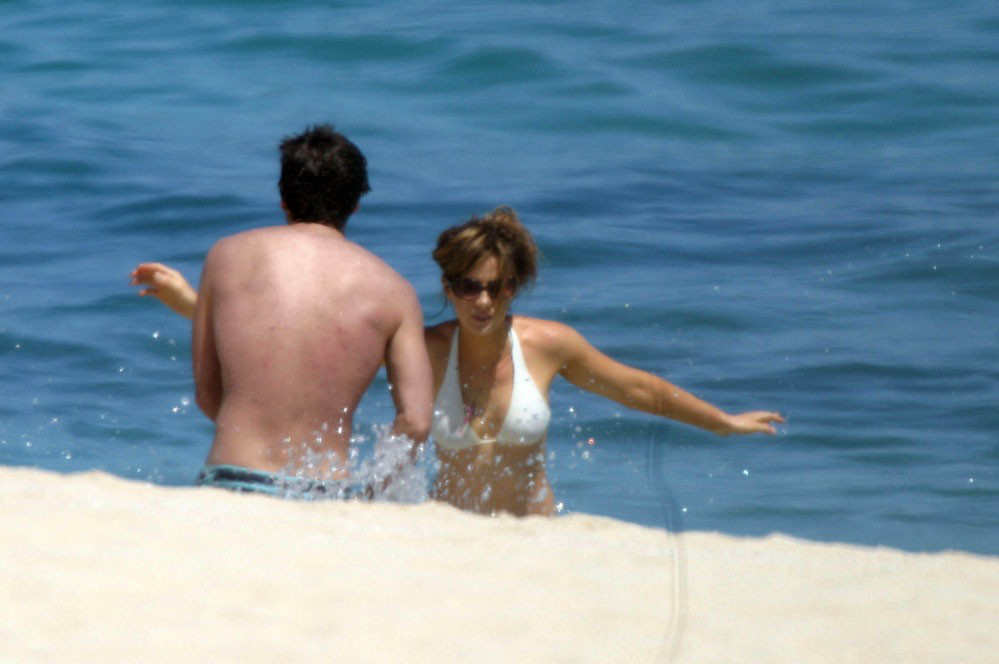 Kate Beckinsale in bikini on beach and posing #79486982