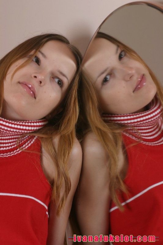 Hot Ivana posing in front of the mirror #67294910