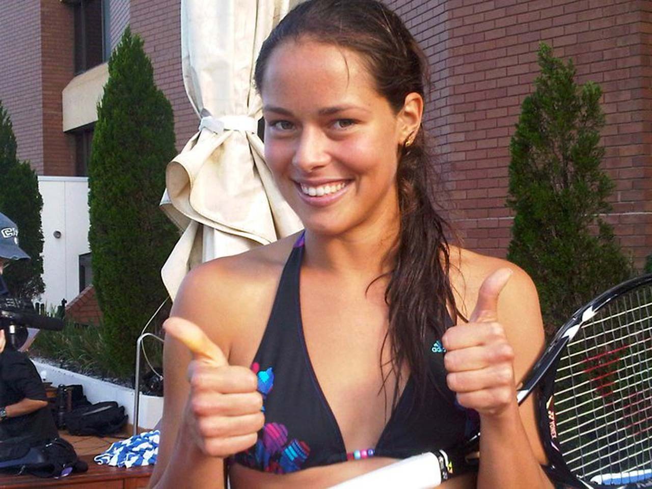 Ana Ivanovic looking very sexy and showing her body in bikini paparazzi pictures #75320814