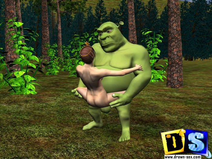 Shrek bangs princess and Rough sex with Snow White #69600389