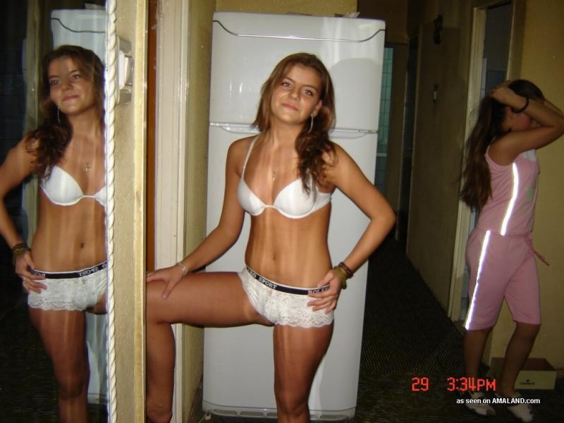 Collection of Latina babes posing sexy in their apartment #77029029