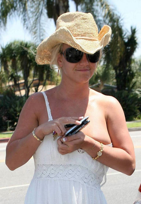 Celebrity Britney Spears nipple slip in public #75426767