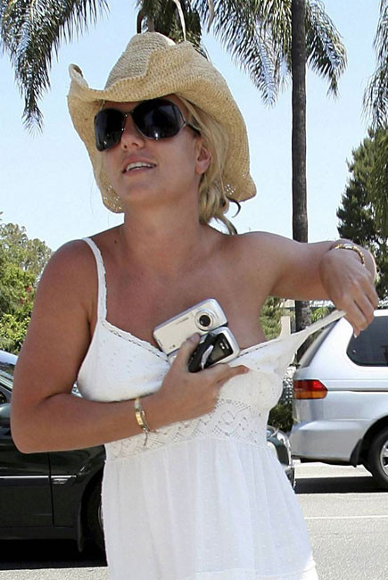 Celebrity Britney Spears nipple slip in public #75426790