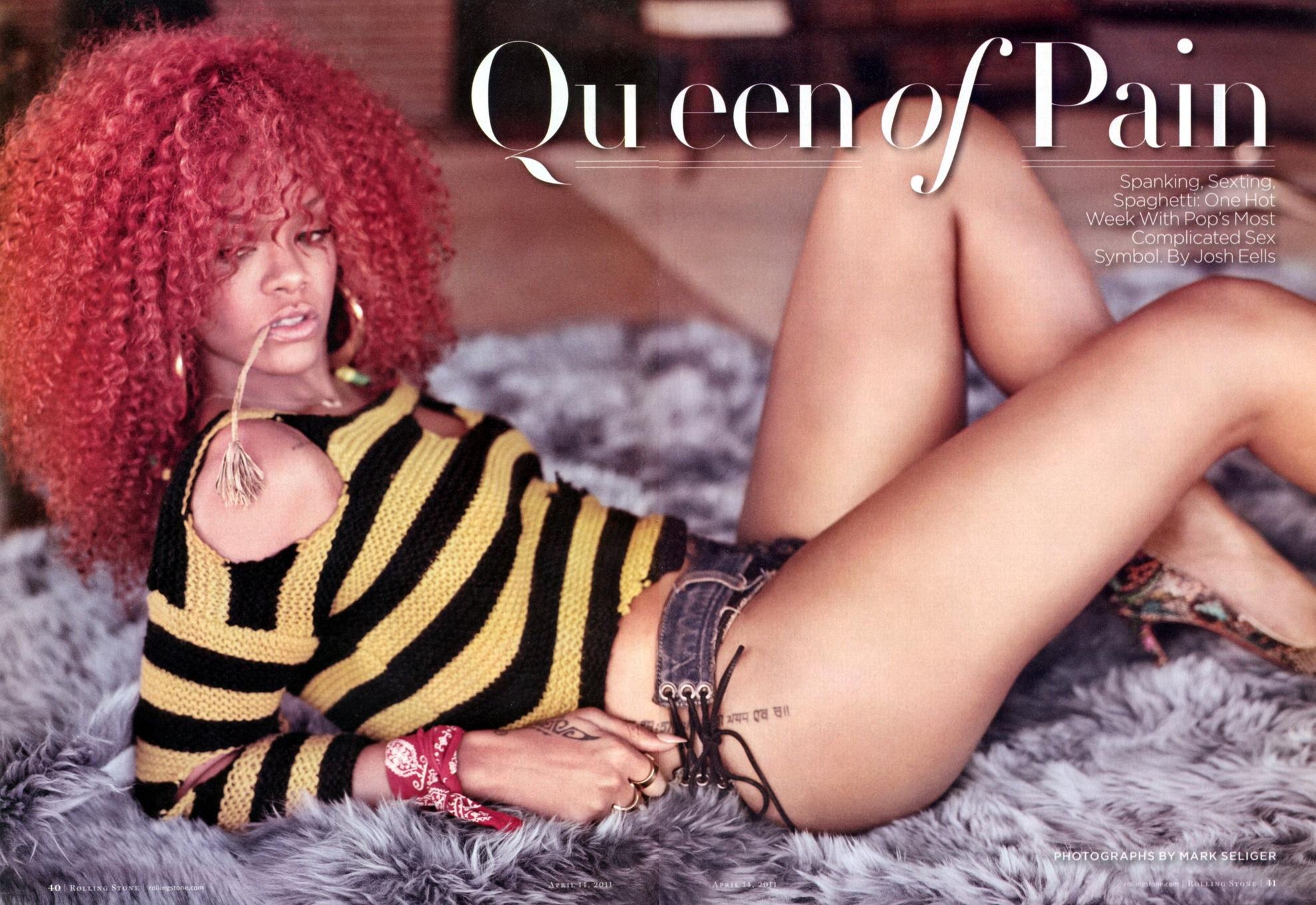 Rihanna dans un photoshoot très chaud du magazine Rolling Stone.
 #75278231