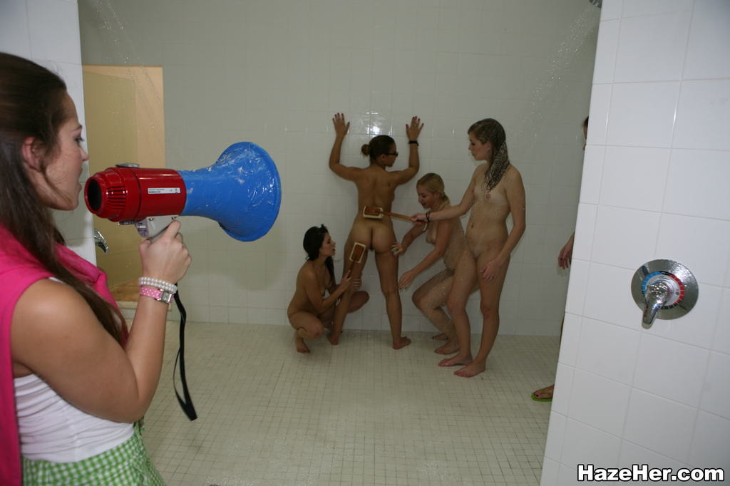 College sorority teen lesbians hazed in shower #78078042