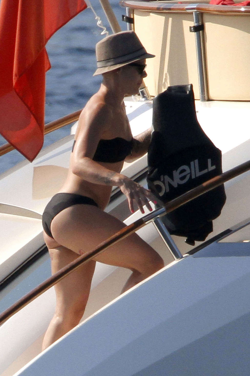 Pink exposing her fucking sexy body and hot ass in bikini on yacht #75340683