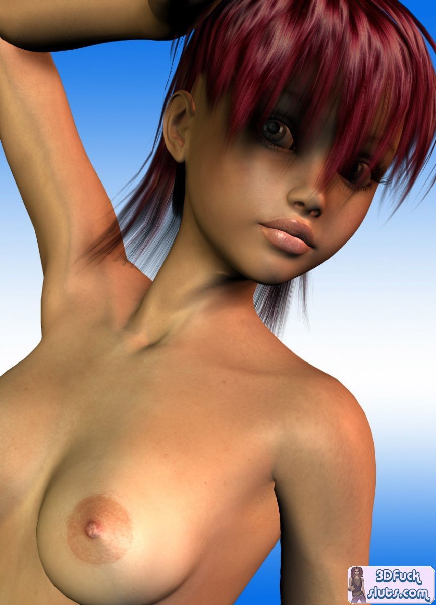 3D toon with short red hair #69334501