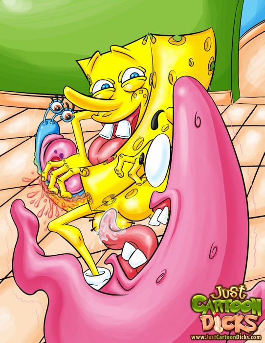 Gay Simpsons on smut - SpongeBob fucks Patrick #69543552