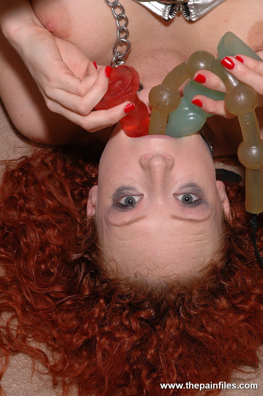 Subbie amatoriale dai capelli rossi gioca con giocattoli anali
 #68630478