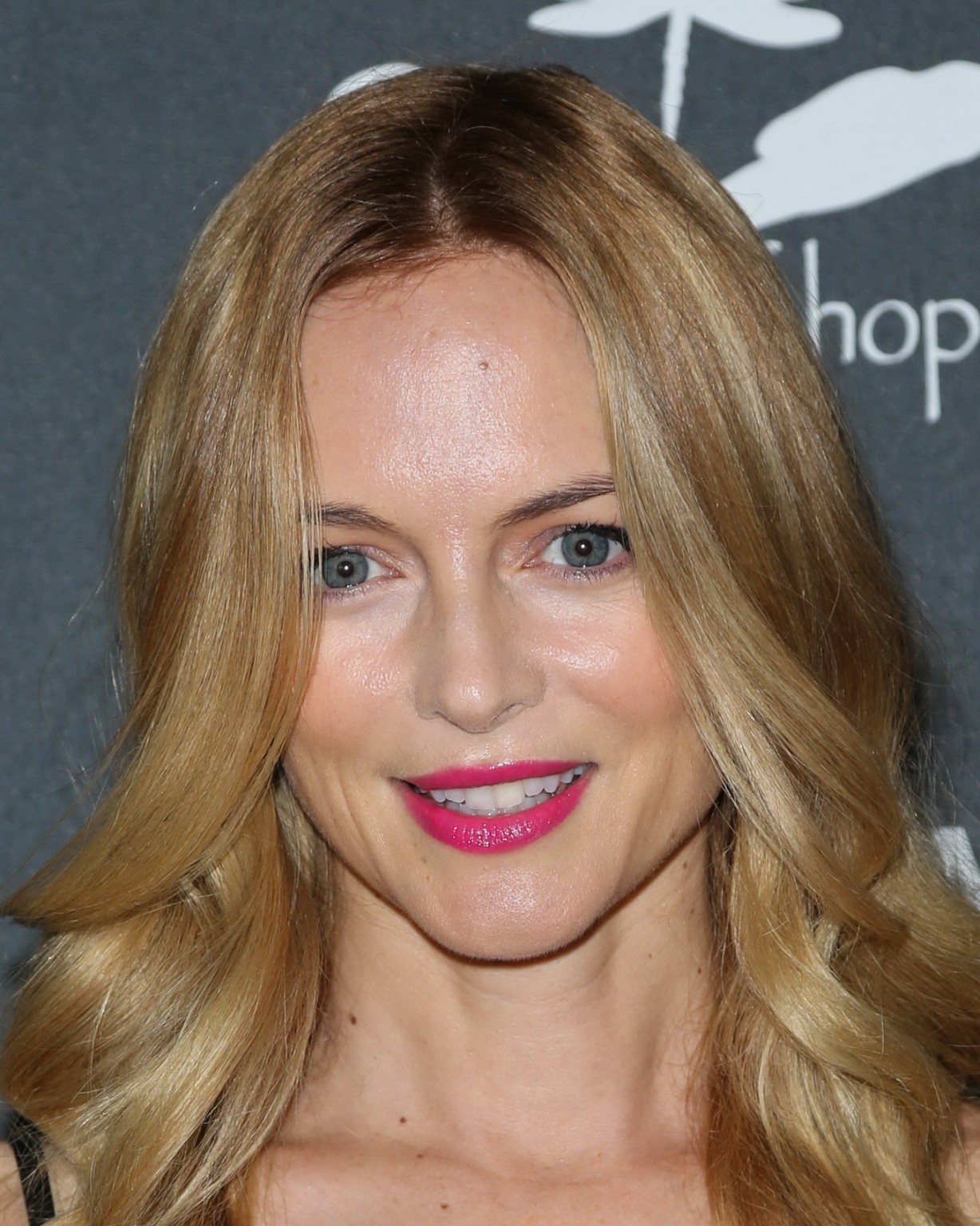Heather Graham Wearing Skimpy Black Leather Mini Dress At The Echoes Of Hope's 3