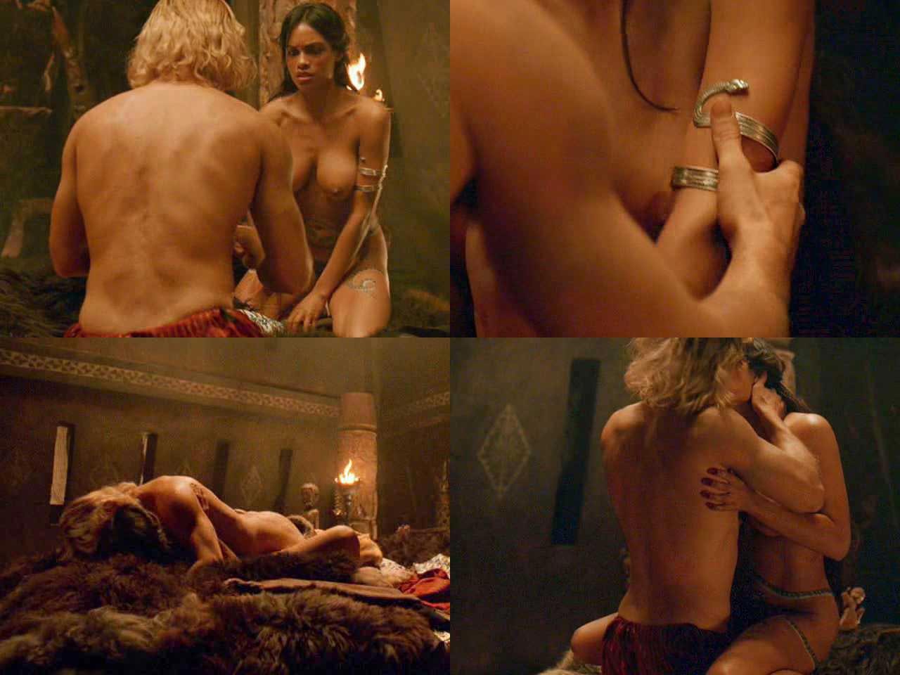 Rosario Dawson great nude boobs in sex scene #75388321