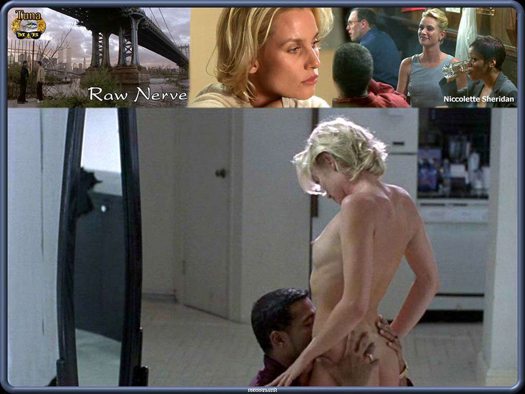 Nicollette Sheridan pussy slip upskirt in car and topless #75341568