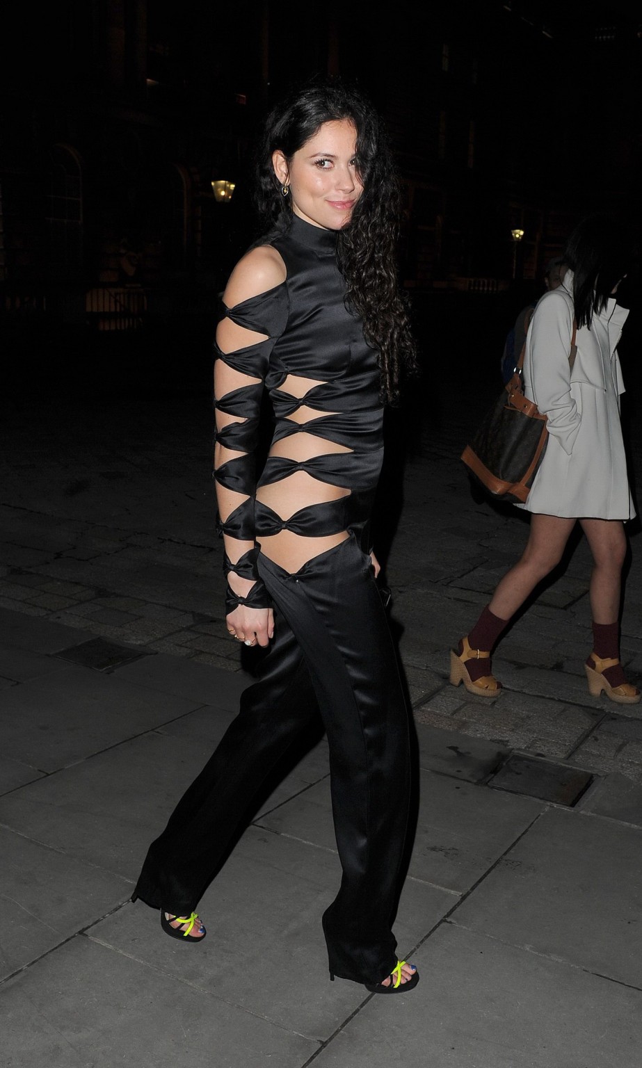 Eliza Doolittle pantyless wearing a side see through jumpsuit at the Esquire  St #75225318