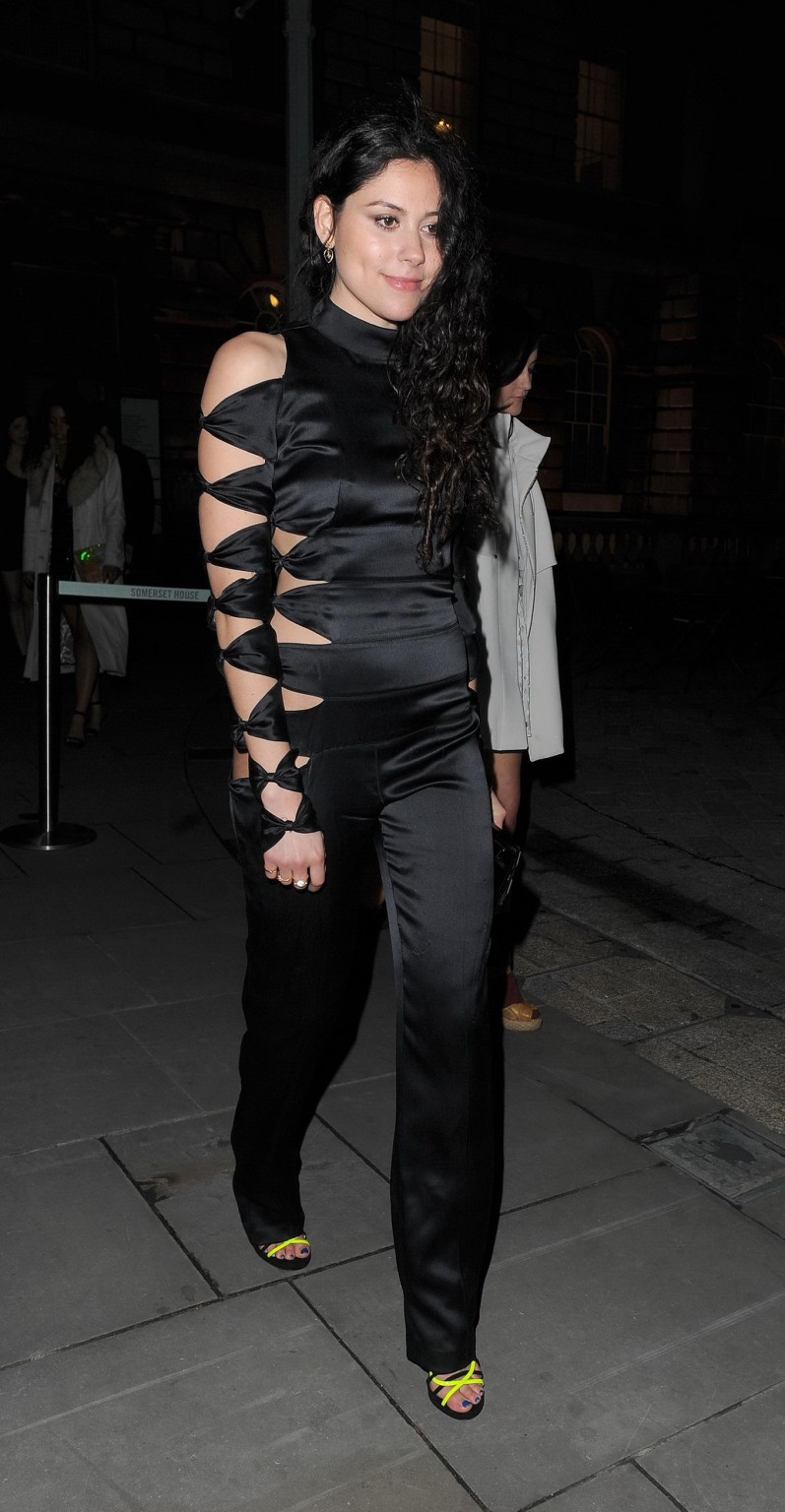 Eliza Doolittle pantyless wearing a side see through jumpsuit at the Esquire  St #75225329