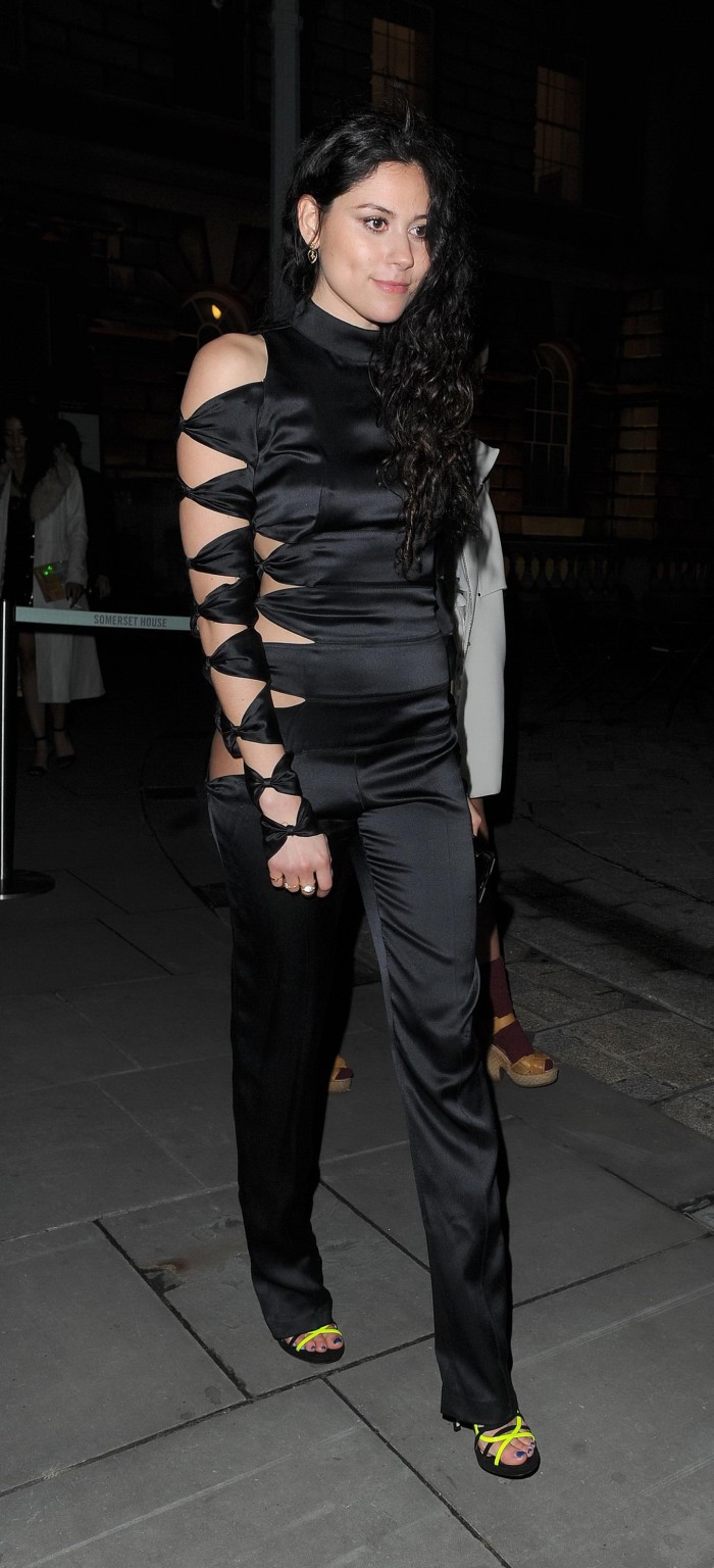 Eliza Doolittle pantyless wearing a side see through jumpsuit at the Esquire  St #75225331